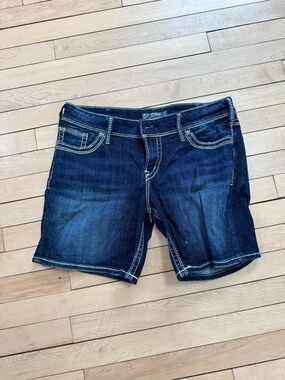 Women's Silver Jeans Denim Shorts